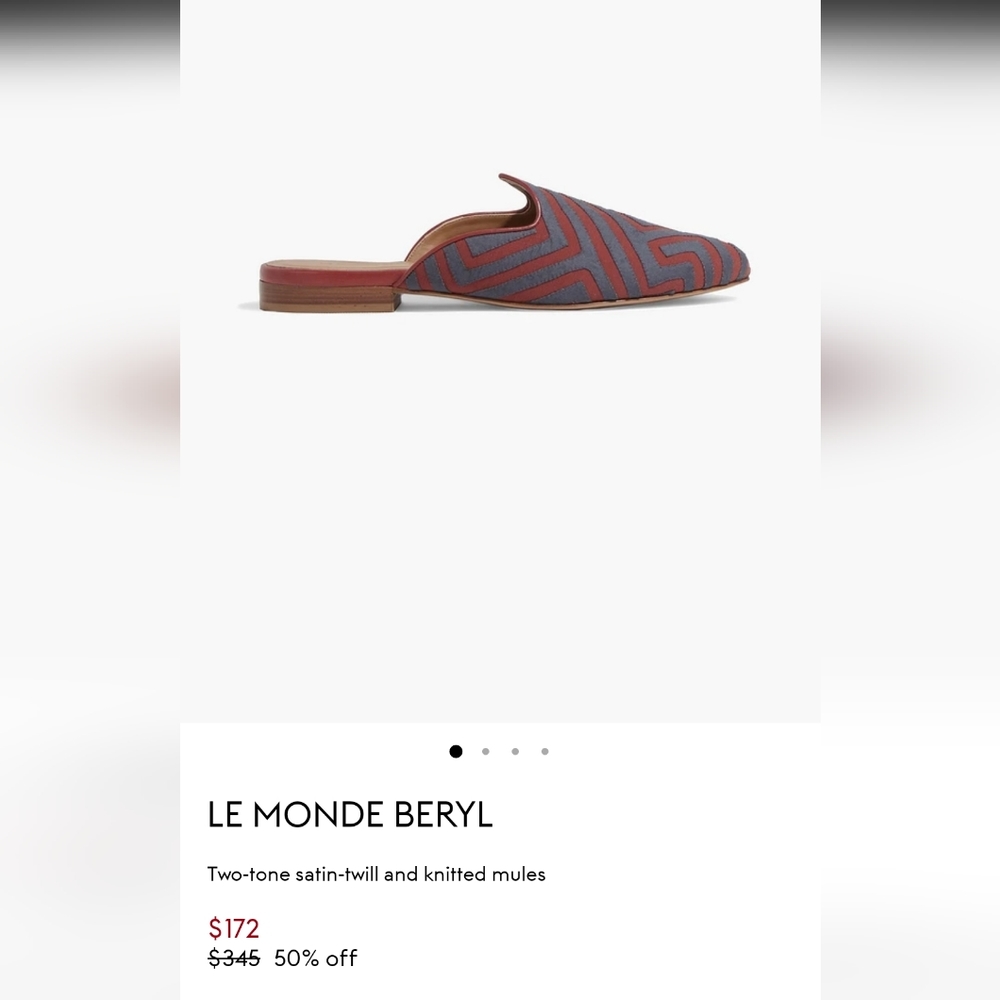 Le Monde Beryl mules ,size 41 fits 9.5